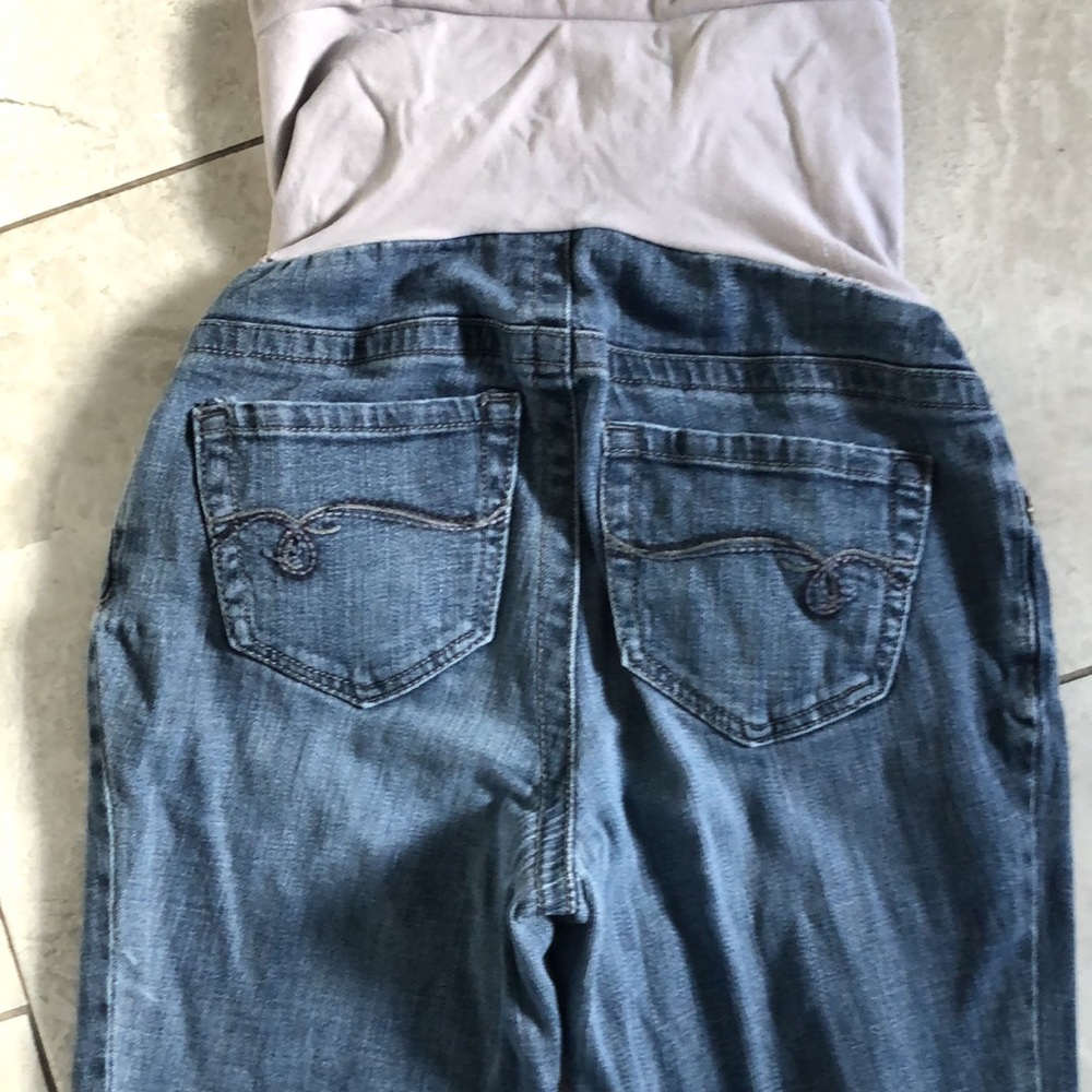 INDIGO BLUE Maternity Wash Denim Skinny Jeans | XS - Picture 9 of 12